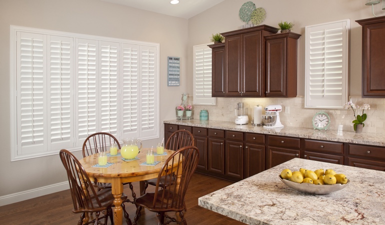 Polywood Shutters in Dallas kitchen